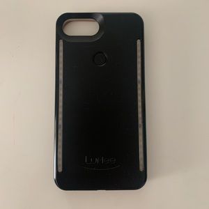 LuMee Matte Black Phone Case for 8+, 7+ or 6S+